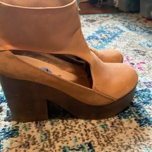 Free people clog heel bootie